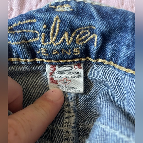 Silver jean shorts - Picture 3 of 3